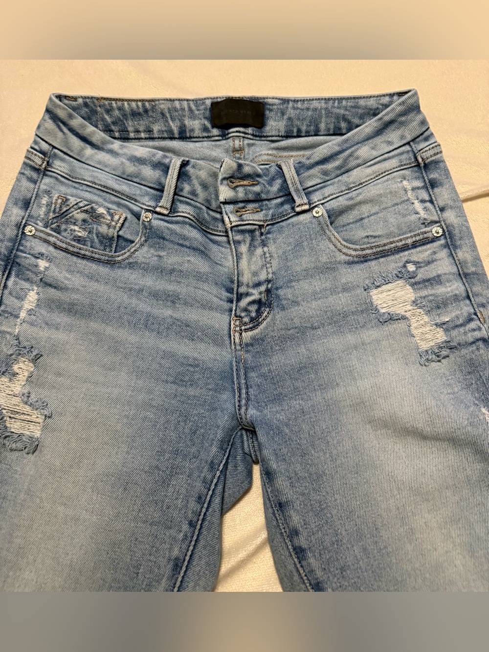 Buckle Black #53 Light Blue High-Rise Distressed Jeans-2026 NEWEST STYLE- 26x36